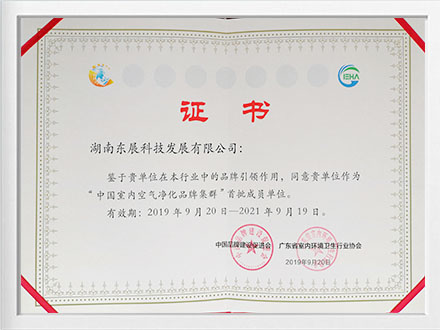 品牌集群证书